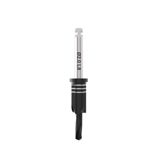 Cylindrical drill Ø2,00 guided